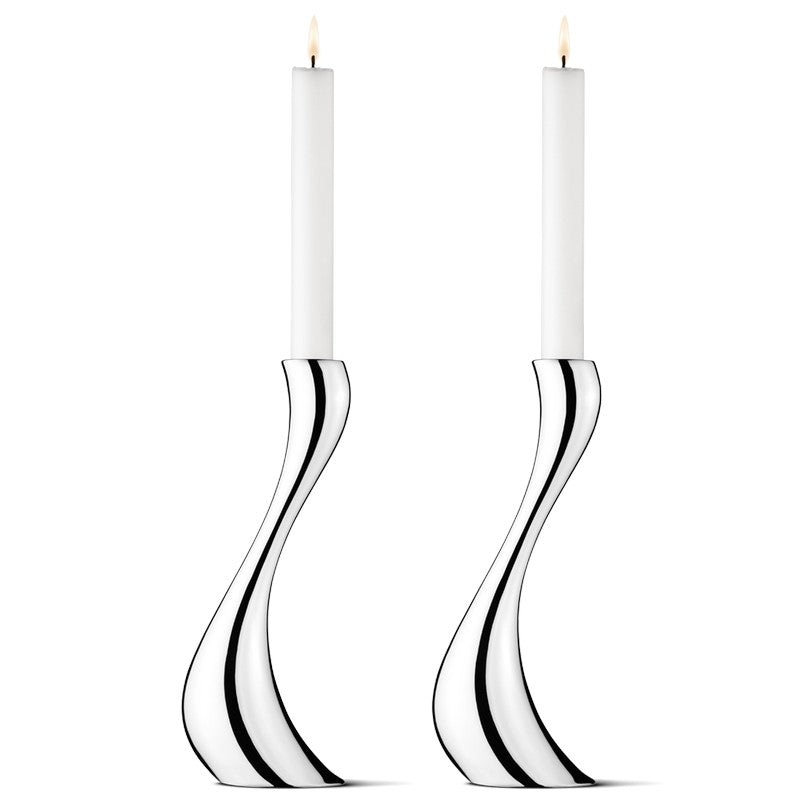 Cobra Large Candleholder, 2 Pieces