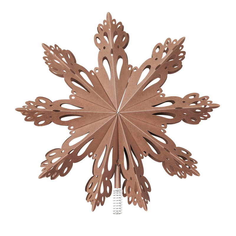 Deko Christmas Top Star 30cm Indian Tan