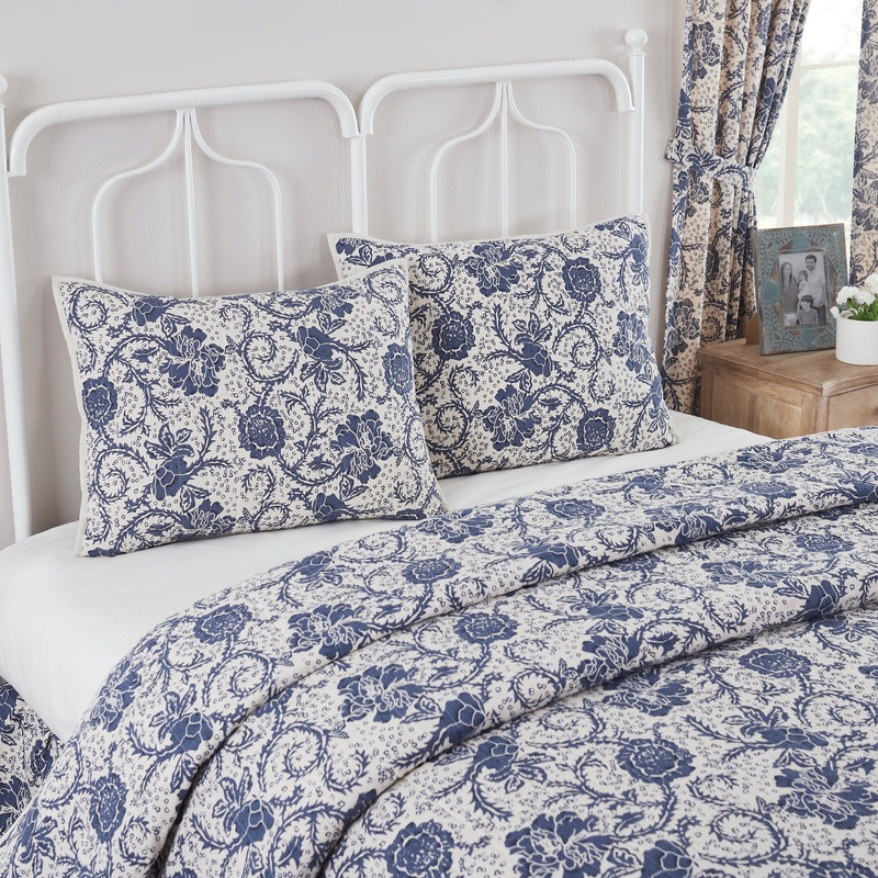 Dorset Navy Floral Standard Sham 21×27