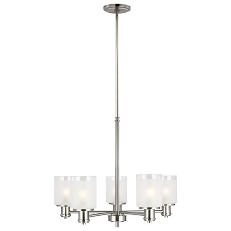 Generation 3139805EN3 Norwood 5-lt 25″ LED Chandelier