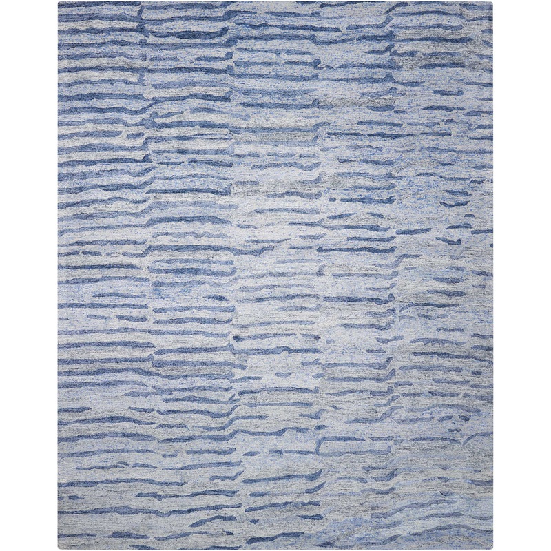 Nourison Gemstone 7’9″ x 9’9″ Lapis Modern Indoor Rug