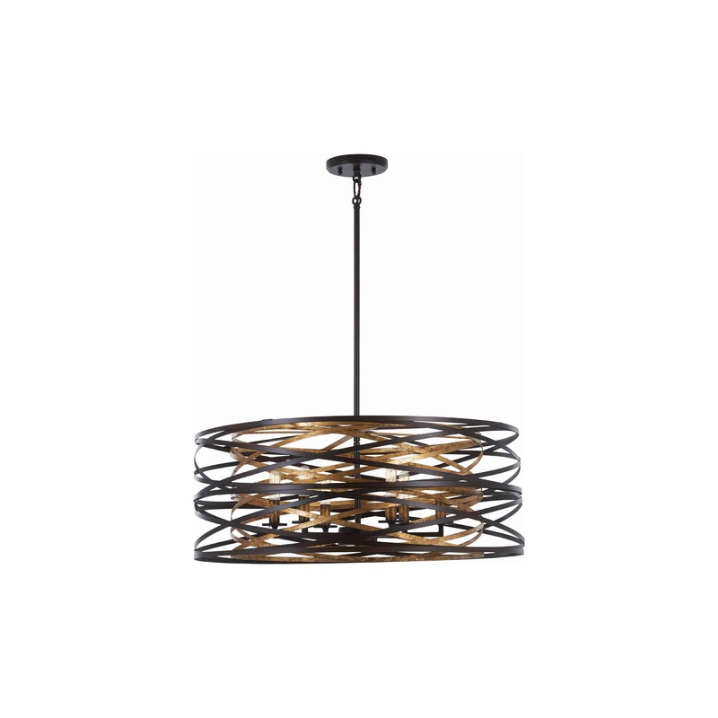 Vortic Flow Drum Pendant Light