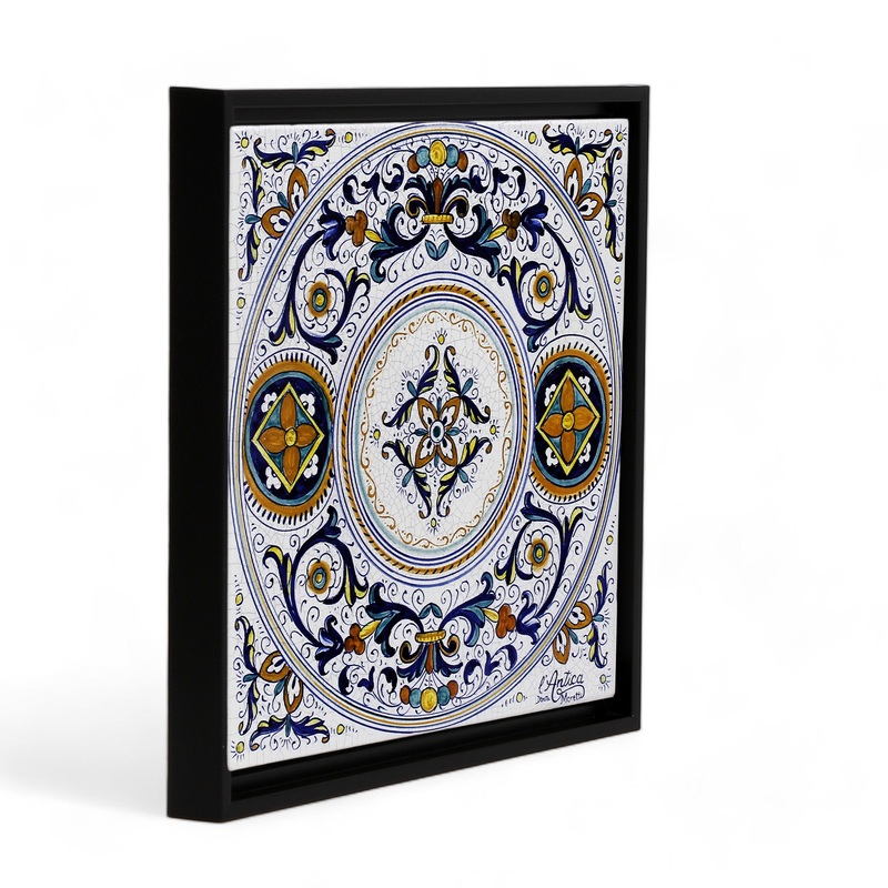 ANTICA DERUTA: Hand Painted Ceramic Deruta Wall Hung Tile 12″ (PT/DR22)