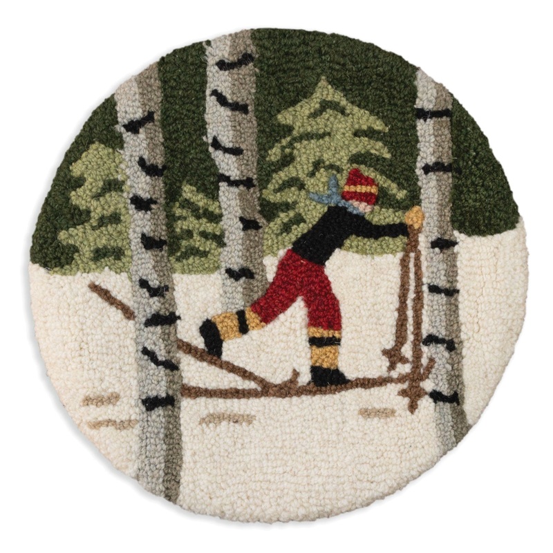 Back Country Skier – 14″ Round Chair Pad