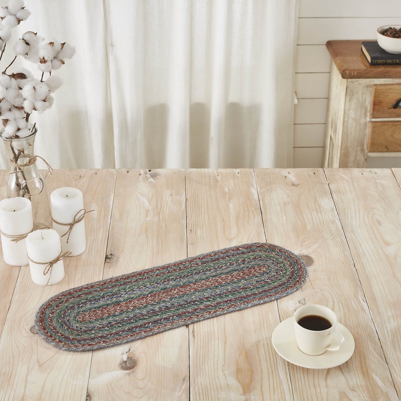 Multi Jute Oval Runner 8×24