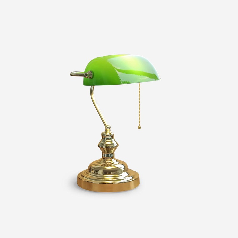 Vintage Bankers Table Lamp