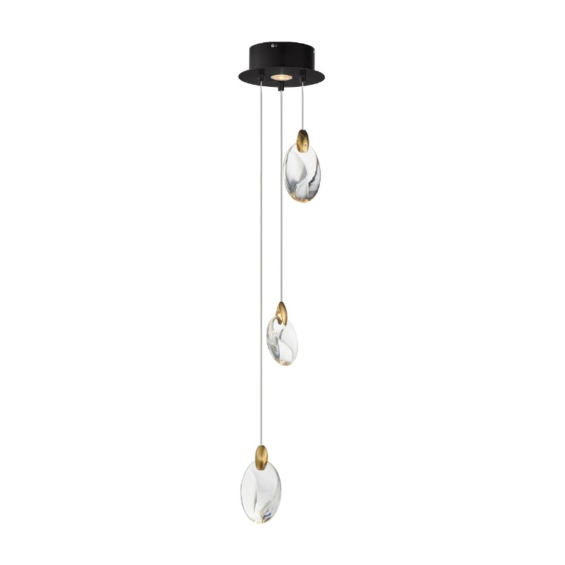 ET2 E11073 Pebble 3-lt 8″ LED Pendant, CCT Selectable