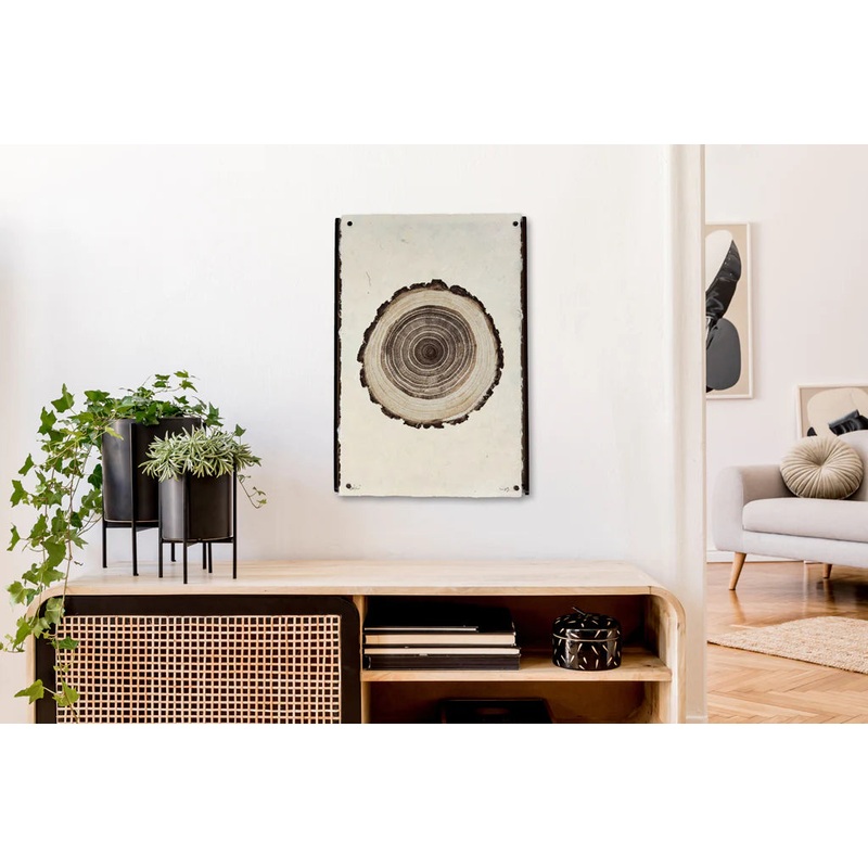 Frameless Wood and Steel Hanger