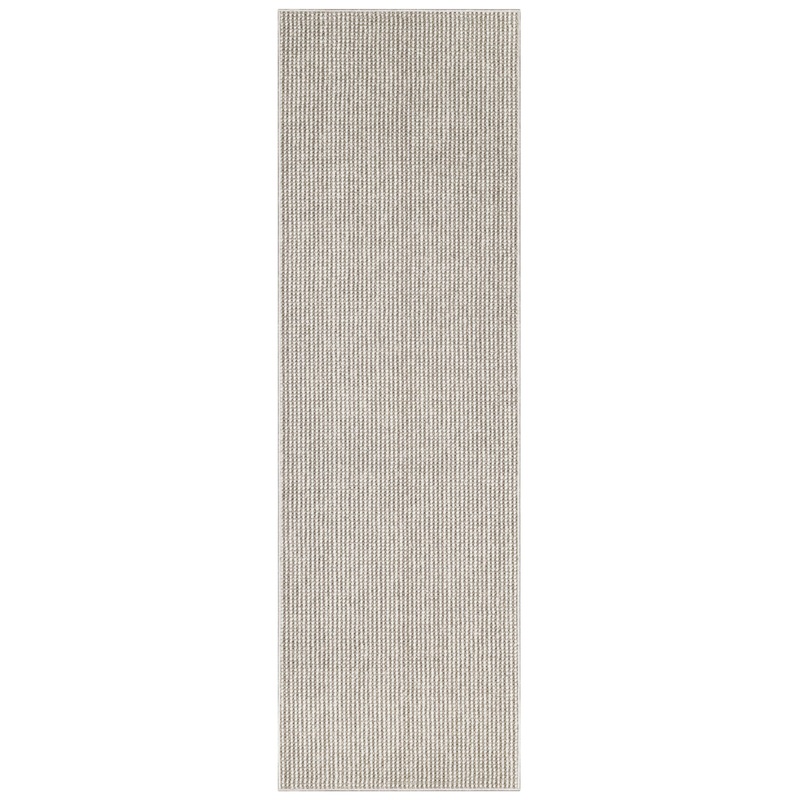 Nourison Natural Texture 2’3″ x 7’6″ Ivory Mocha Farmhouse Indoor Rug