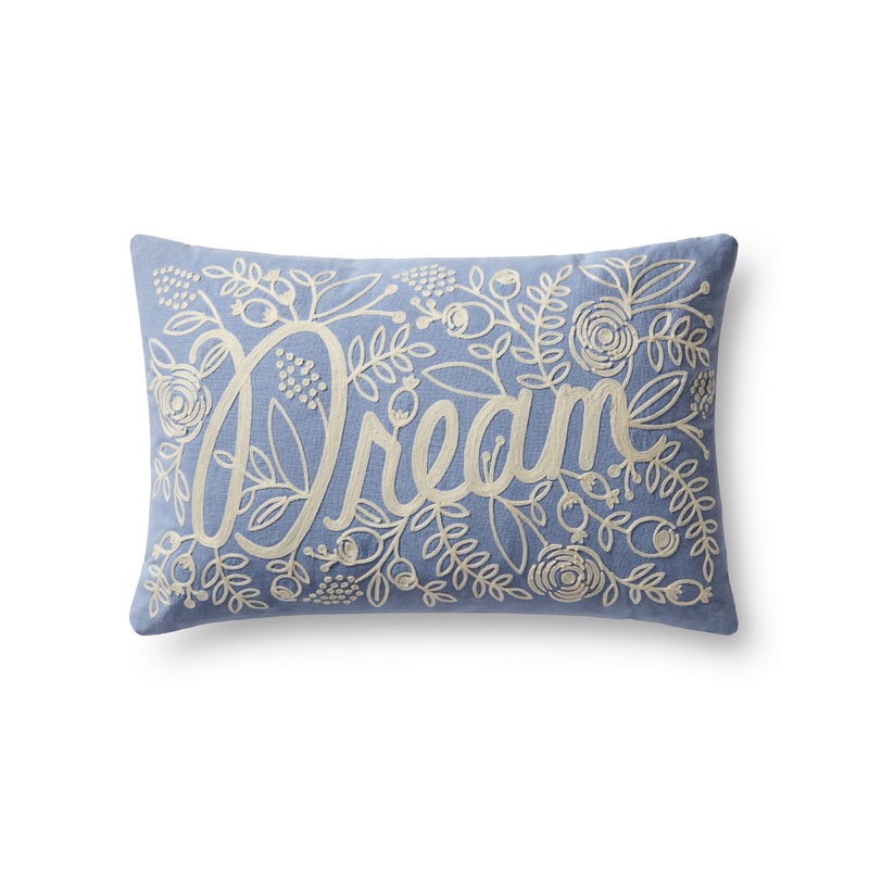 Rifle Paper Co. x Loloi Pillow | P6077 Blue