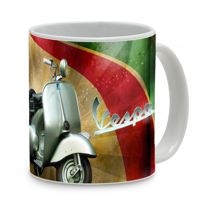 SUBLIMART: Bella Italia – Mug featuring Italian vintage posters (Vespa, Ciao Bella)