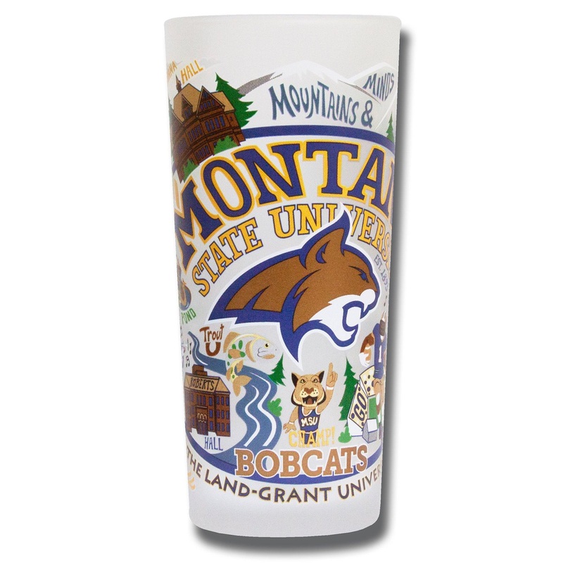 Montana State University Collegiate Drinking Glass