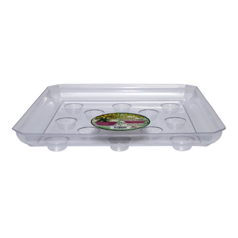 Curtis Wagner Clear Carpet Saver Heavy Duty Square Plant Saucer – 12″