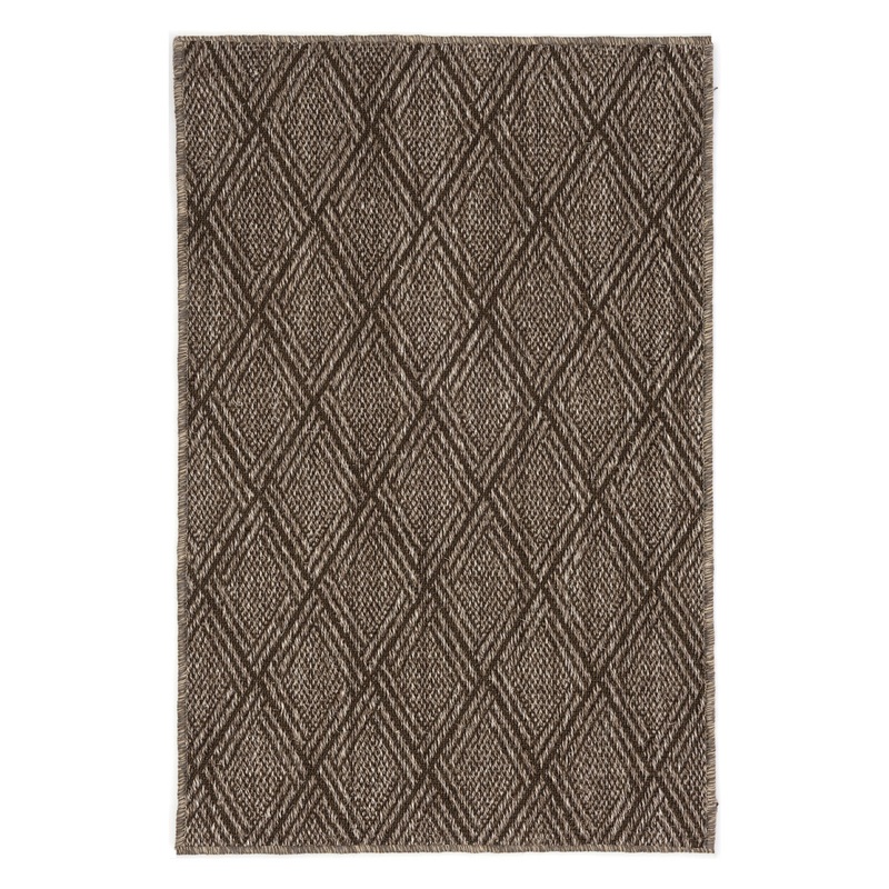Diamond Woven Sisal Custom Rug | Greige