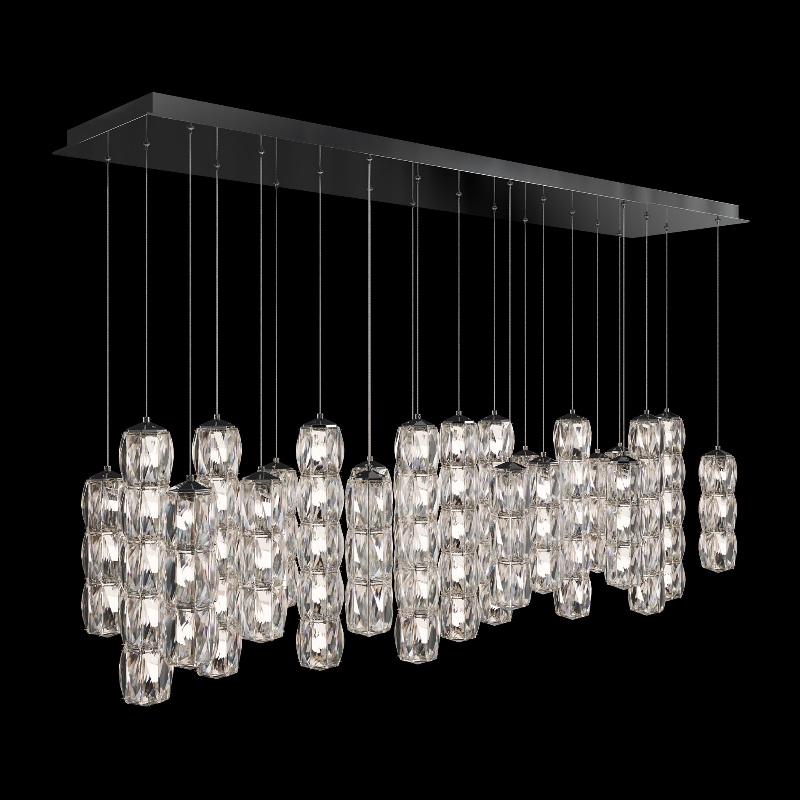 Schonbek S26523L Verve LED 23-lt 53″ LED Pendant, CCT Selectable
