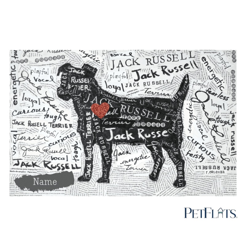 Custom Jack Russell PetFlat – Premium Vinyl Mat