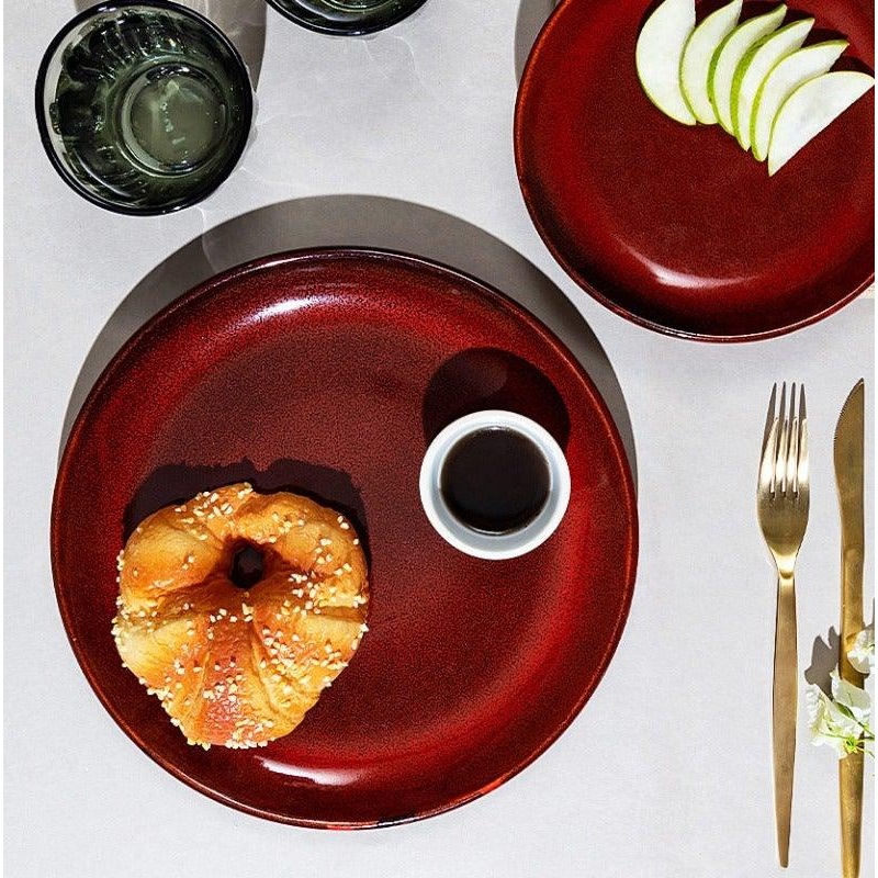 Kuro 10 Inch Dinner Plate Dove Red