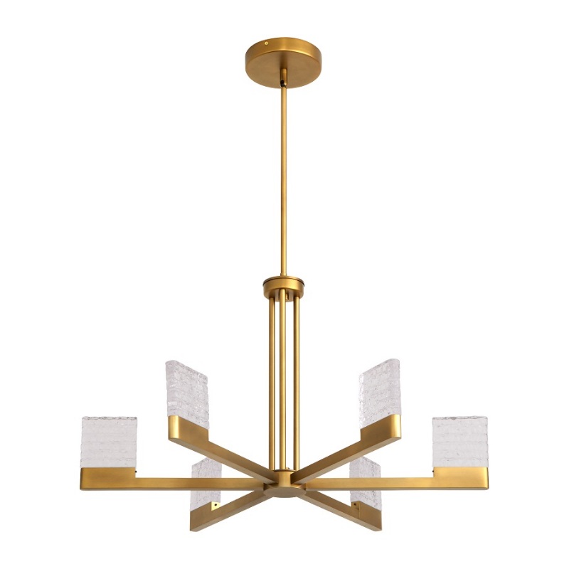 Oxygen 3-650 Gamma 6-lt 30″ LED Chandelier, CCT Selectable