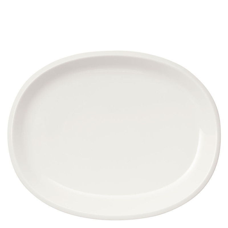 Raami Serving Platter Oval (13.75″) White