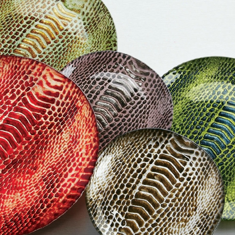 Set/4 Snakeskin 6 Plates