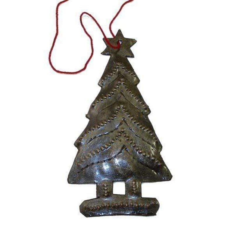 Tree Design Steel Drum Ornament – Croix des Bouquets (H)