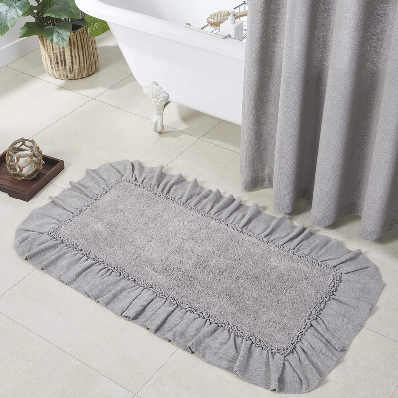 Burlap Dove Grey Bathmat 27×48