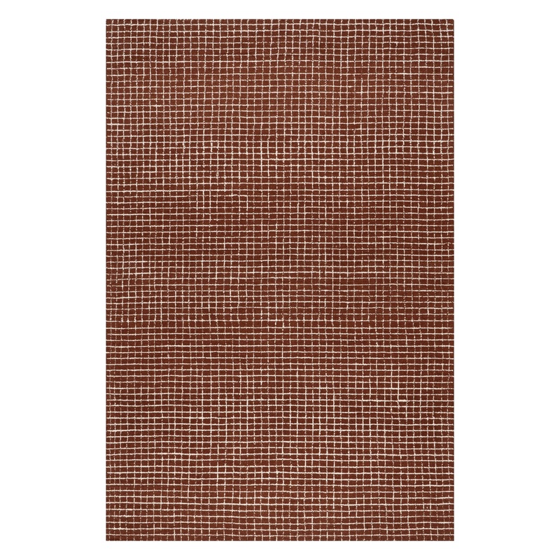 Melrose Checked Rug | Chestnut