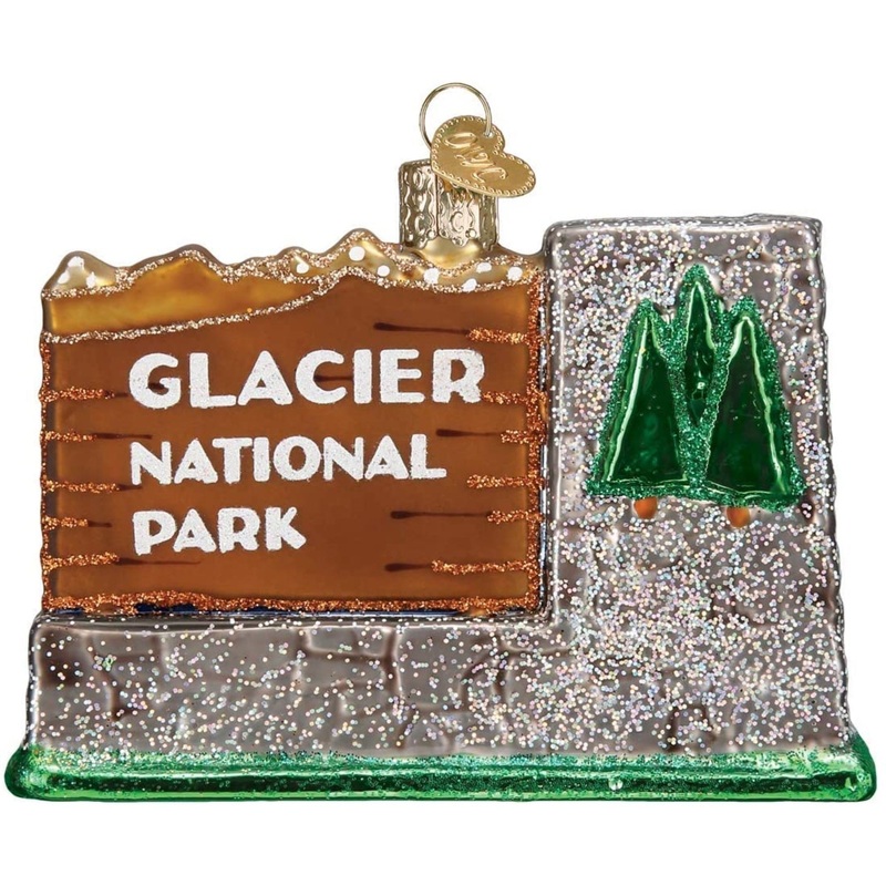 Old World Glacier National Park Christmas Ornament