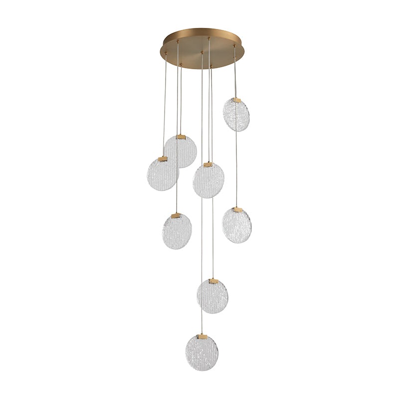 Oxygen 3-6051 Axiom 8-lt 15″ LED Pendant, CCT Selectable