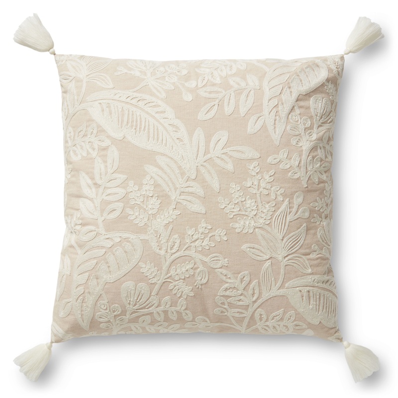 Rifle Paper Co. x Loloi Pillow | PRP0002 Canopy Embroidered Pillow