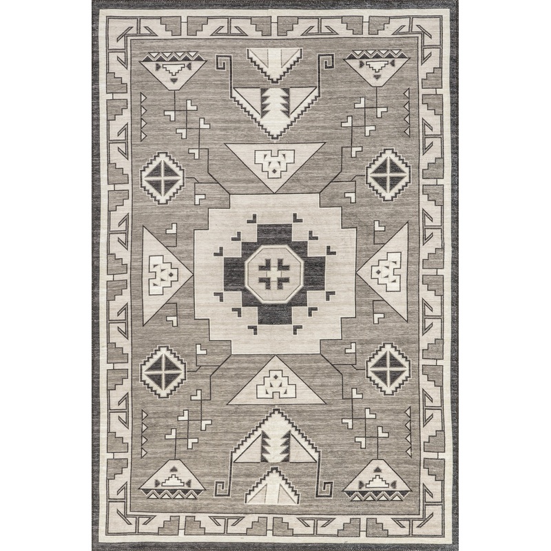 Santina Washable Colorful Rug | Brown