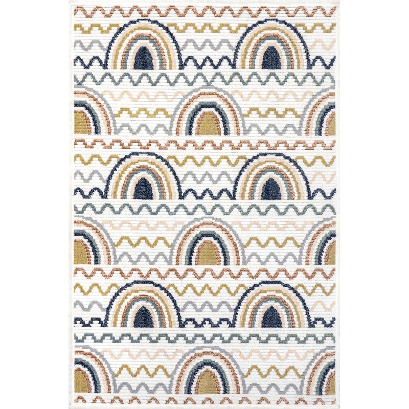 Arianne Kids Rainbow Rug | Blue