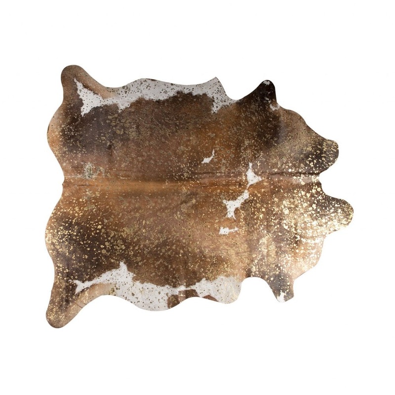 Brown Cowhide Area Rug  Soft, Modern Statement Decor