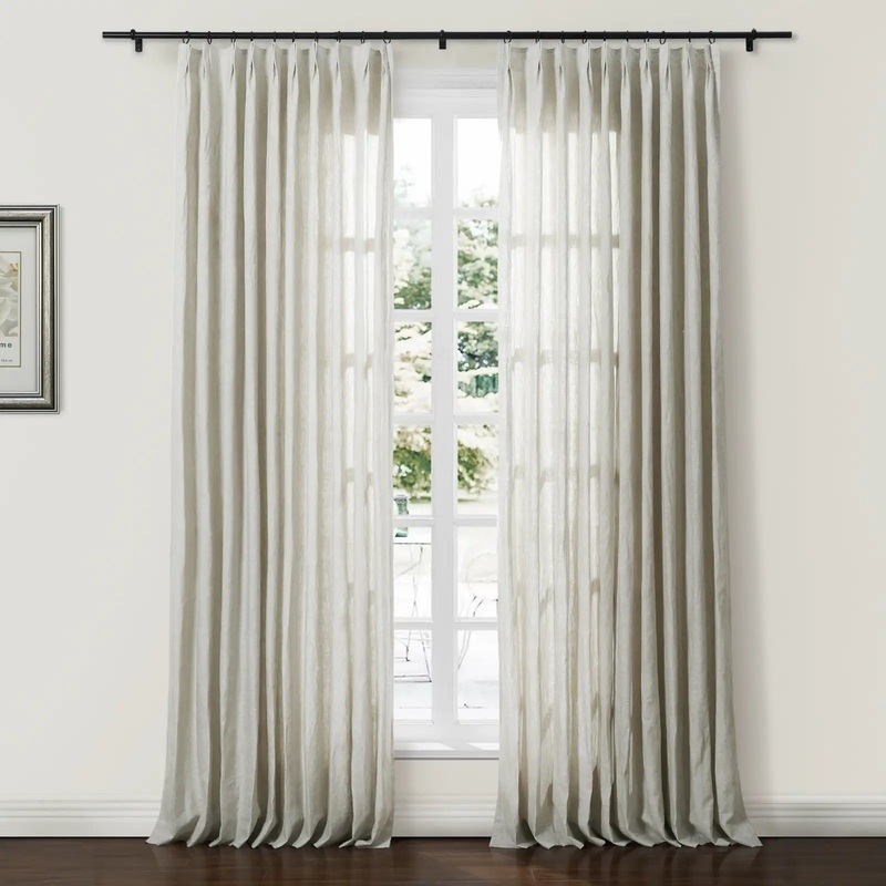 Doris 100% European Flax LinenCurtain Soft Top
