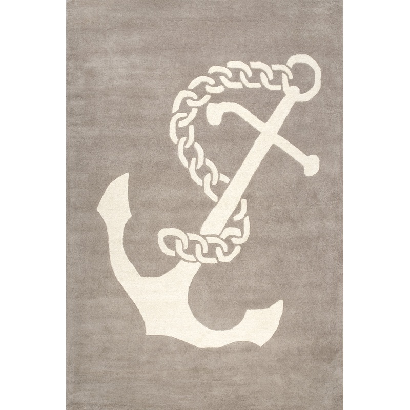 Nautical Anchor Rug | Beige