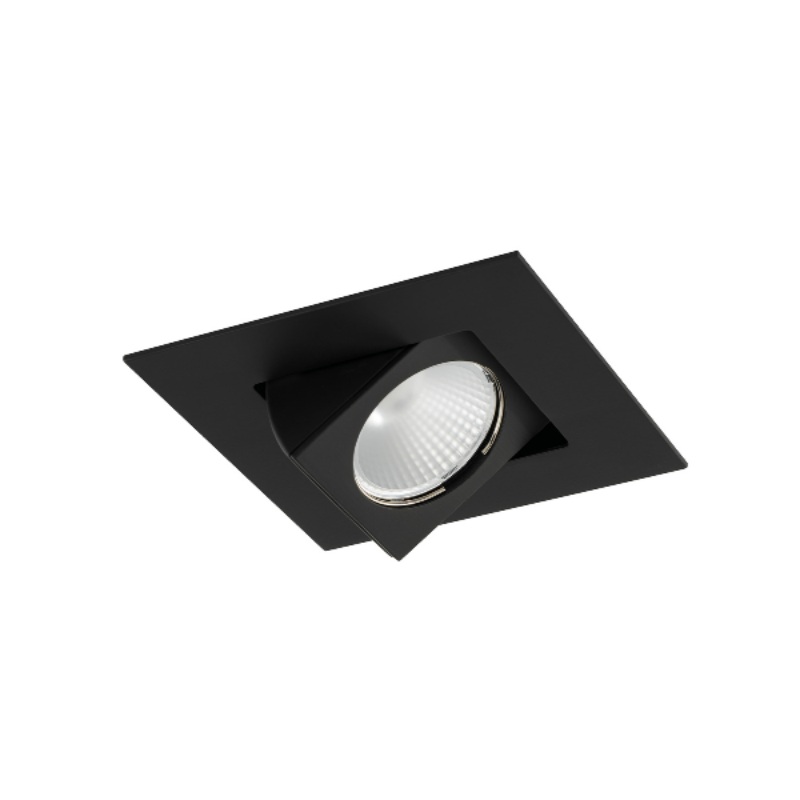 WAC R3BSAN Ocularc 3.0 11W 2″ Square Adjustable Remodel/New Construction LED Downlight, Dim-to-Warm