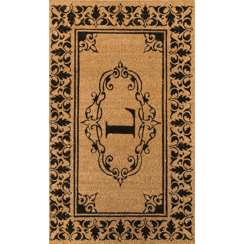 Monogrammed Outdoor Welcome Door Mat | Letter L