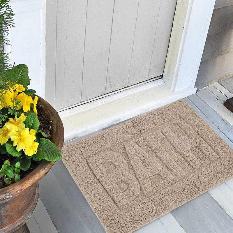 Yein Beige Bath Mat