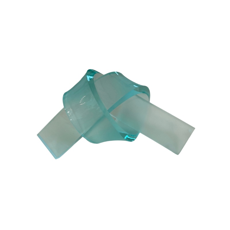Acrylic Love Knot Frosted Green