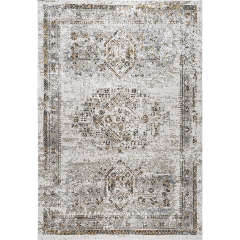 Athena Faded Medallion Rug | Beige