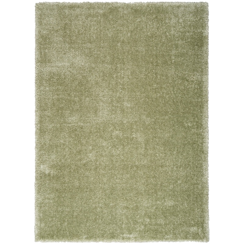 Nourison Pacific Shag 7’10” x 9’10” Green Shag Indoor Rug
