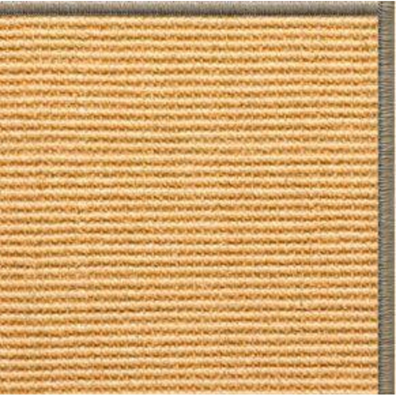 Tan Sisal Rug with Serged Border (Color 30008)