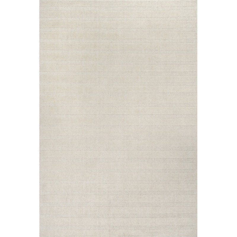 Vestry Striped Wool Rug | Ivory