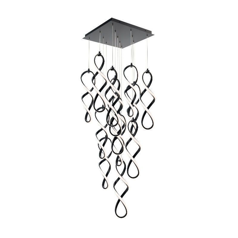 dweLED PD-47841S Interlace Square 41-lt 38″ LED Pendant