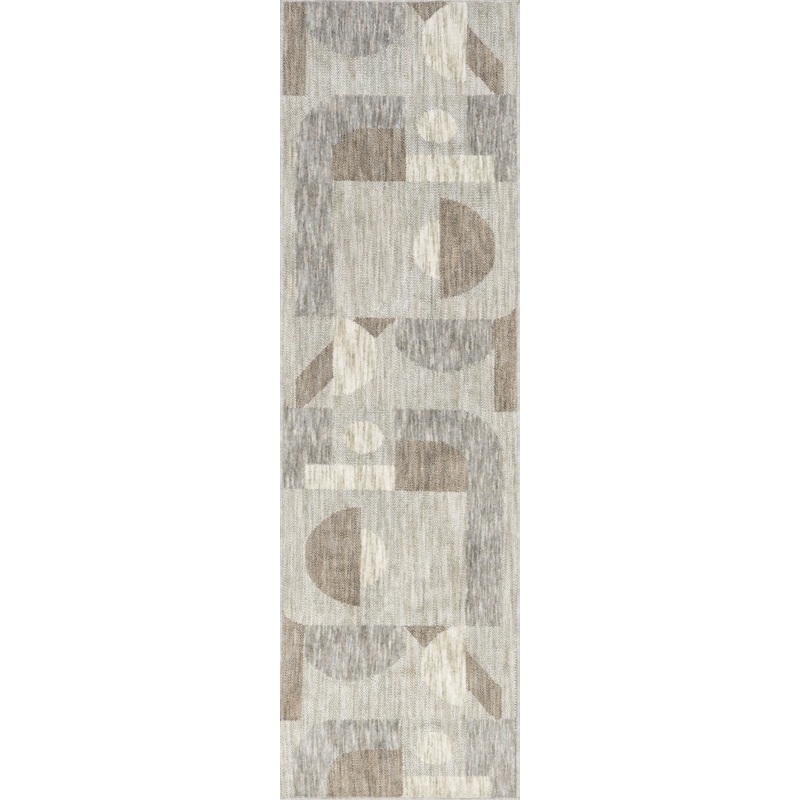 Salia Renewed Moons Rug | Beige