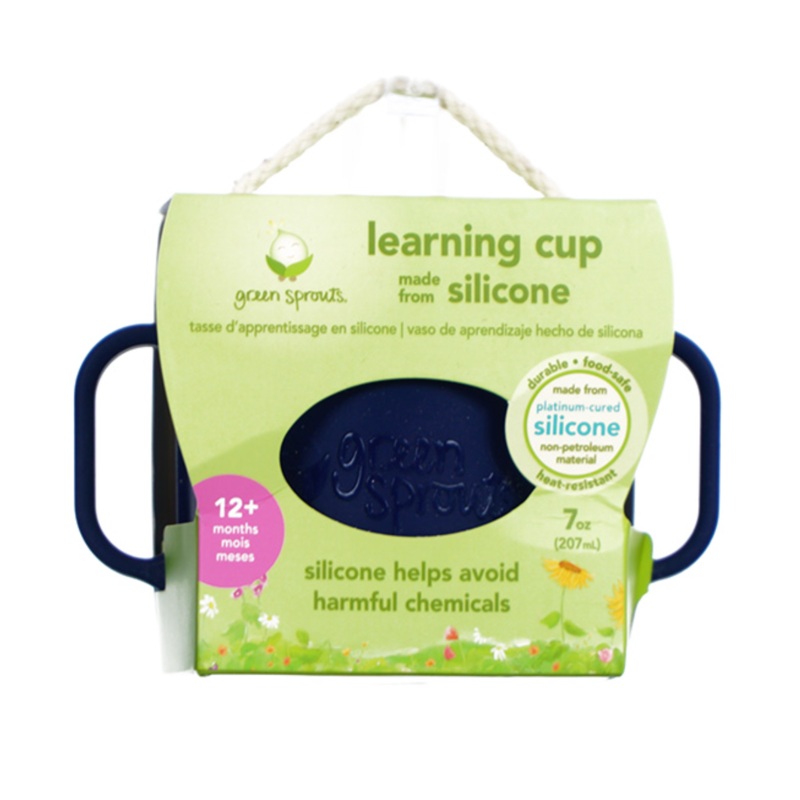 Silicone Learning Cup-Navy-12Mo+