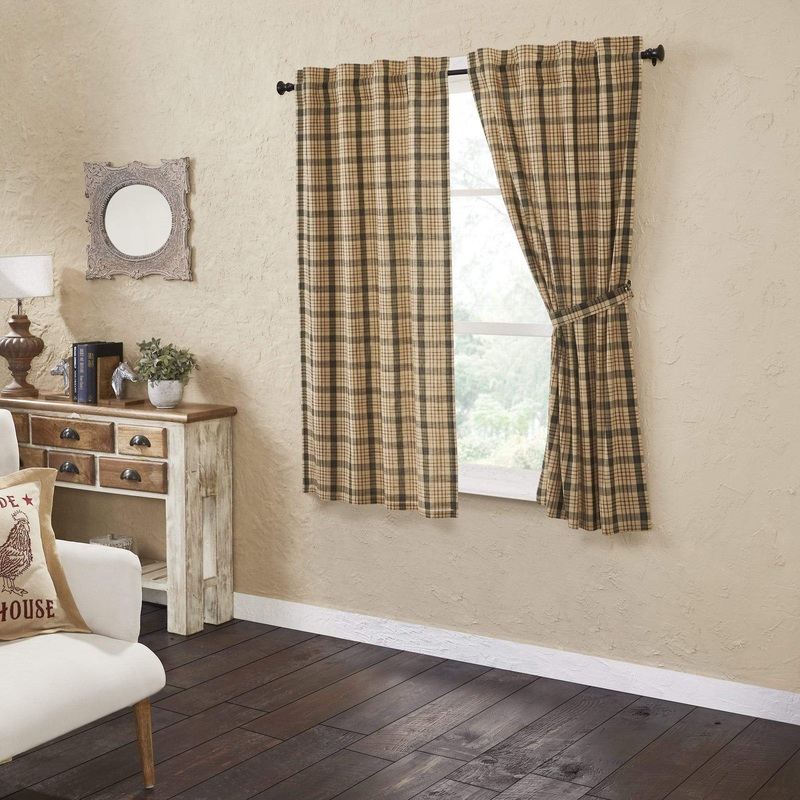 Cider Mill Plaid Short Panel Set of 2 63×36