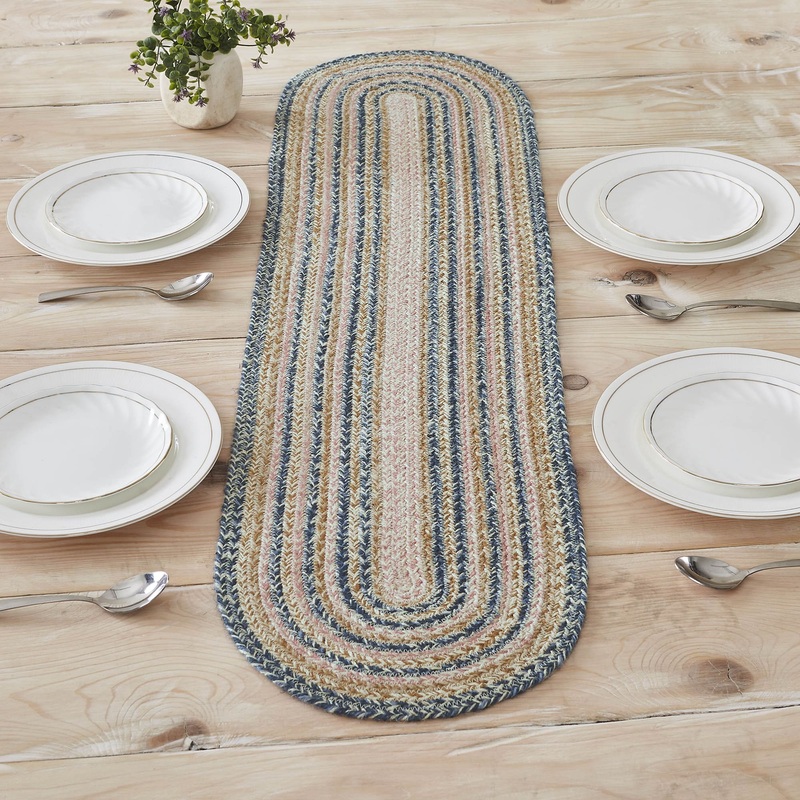 Kaila Jute Oval Runner 12×48