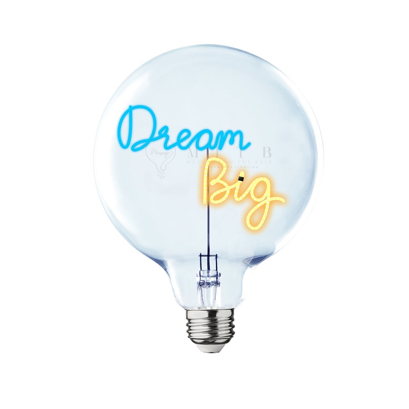 MITB Bulb DREAM BIG Blue/ Amber