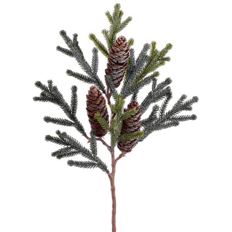 17″ Frost Pine Branch